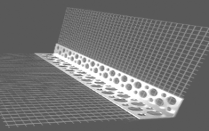 narożnik aluminiowy z siatką