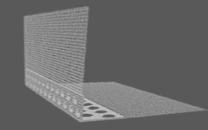 narożnik PCV z siatką